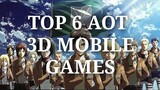 TOP 6 Attack On Titan 3D Games For Android (Download Link in Description)