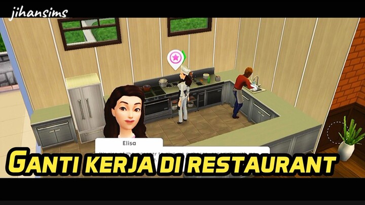 Ganti kerja di Restaurant - Sims mobile