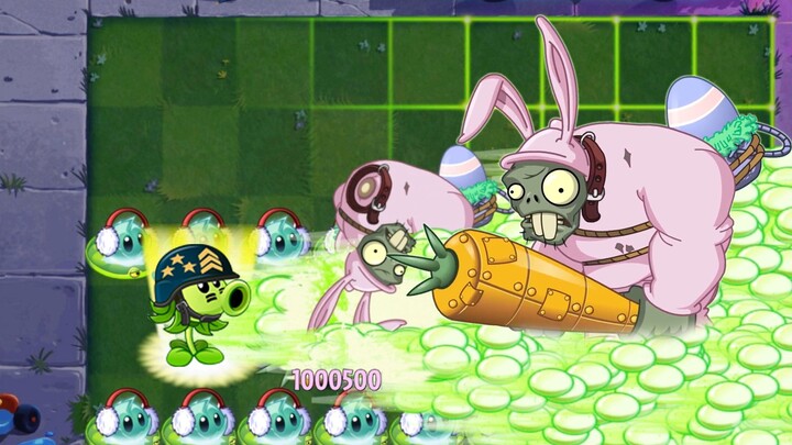 PvZ2 Challenge: 100 Max-Level Same Plants Stacked vs. a Level-25 Spring-Loaded Giant Zombie — Who Wi