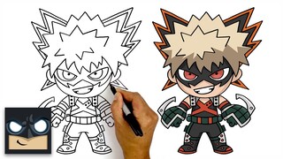 How To Draw Katsuki Bakugo | My Hero Academia