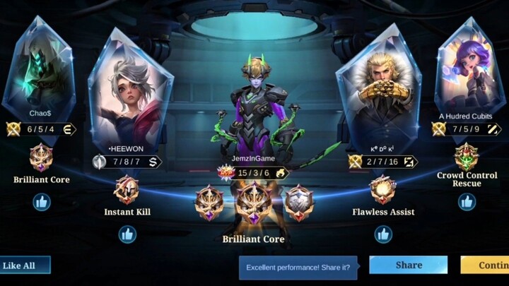 Brilliant Core part 2 | JemzInGame Dyroth Plays (53) | Mobile Legends