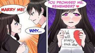 My Hot Colleague Wants To Marry Me After A Childhood Promise & I Have To Say Yes (RomCom Manga Dub)