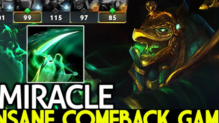 MIRACLE Necrophos คัมแบ็กเกมยากระดับมหากาพย์การรักษาแบบไม่ จำกัด Dota 2