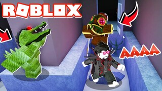 DIKEJAR BUAYA P3MBUNUH DAN GUESTY DI AQUARIUM RAKSASA - ROBLOX GUESTY CHAPTER 4