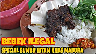NASI BEBEK KHAS MADURA║ bumbu hitam sambel korek gresik