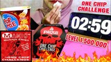 ASMR PAQUI ONE CHIP CHALLENGE MAKIQ INDONESIA + POP MIE PEDAS GLEDEK CAROLINA REAPER ULUL MUKBANG