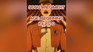 Scout Regiment's Total Kills aot fyp viral edit anime aotedit AttackOnTitan scouts scoutregiment to