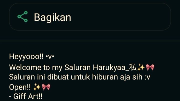 Lagi cari pengikut nih , linknya ada di saluran , nanti ikutin yaa ✨🎀