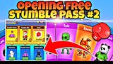 OPENING FREE STUMBLE PASS #2 | Stumble Guys