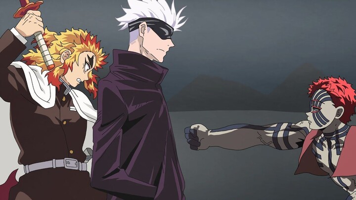 Gojo saves Rengoku - Fan animation | FHD Quality Animation 1080p