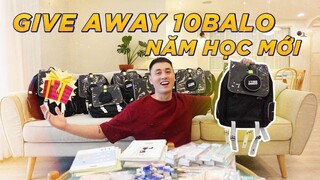 GIVEAWAY KHỦNG CHO NĂM HỌC MỚI | 10 BALO CỰC ĐẸP KÈM 10 BỘ ĐỒ DÙNG HỌC TẬP