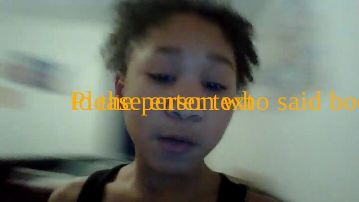 the person who said booooo