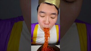 Spicy Crispy pork belly, fire noodles, Takoyaki Funny ASMR mukbang ! #shrots