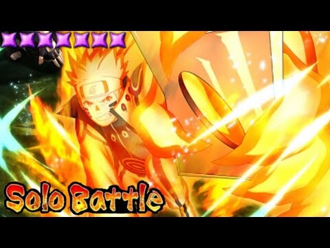 NxB NV: Naruto (Kurama Link Mode) Solo Attack | Naruto x Boruto Ninja Voltage