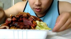 ASMR EATING SOUNDS/MUKBANG - CHINESE FOOD: 炒饭 MOKSI METI