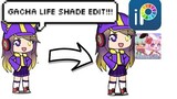 Gacha Life:Shade edit!!! How to shade your own OC in just 2 minutes!