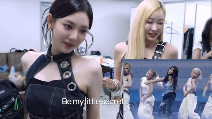aespa’s four members were actually imitating a member’s solo performance backstage.
