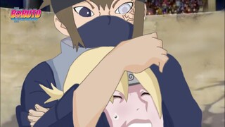 Boruto episode 223 - Houki mempunyai kekuatan misterius untuk mengalahkan inojin