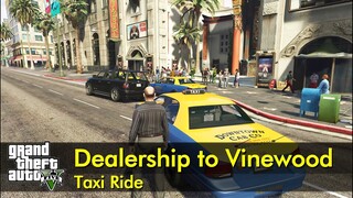 Simeon's dealership to Oriental Theater | GTA V taxi ride