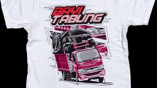 Kaos Anak Truk Bayi Tabung Sahabat Great Yellow