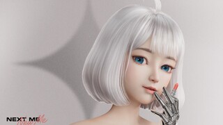 注意看，这个小白毛正在…