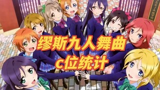 【LOVELIVE!】缪斯九人曲c位统计 舞蹈向