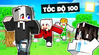 MINECRAFT NHƯNG TỐC ĐỘ 100? MÈO SIMMY BẤT LỰC VÌ SIRO CHẠY QUÁ NHANH