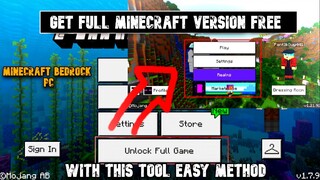 HOW TO INSTAL MINECRAFT BEDROCK FULL VERSION