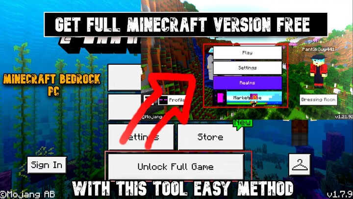 HOW TO INSTAL MINECRAFT BEDROCK FULL VERSION
