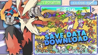 Pokemon Theta Emerald Renev GBA (SaveData Download, All Legendary, Alolan Forms