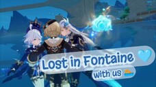 Lost in Fontaine with Us 😚 *Genshin Impact*