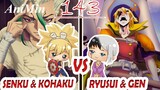 Senku & Kohaku VS Ryusui & Gen - Review Dr Stone Chapter 143