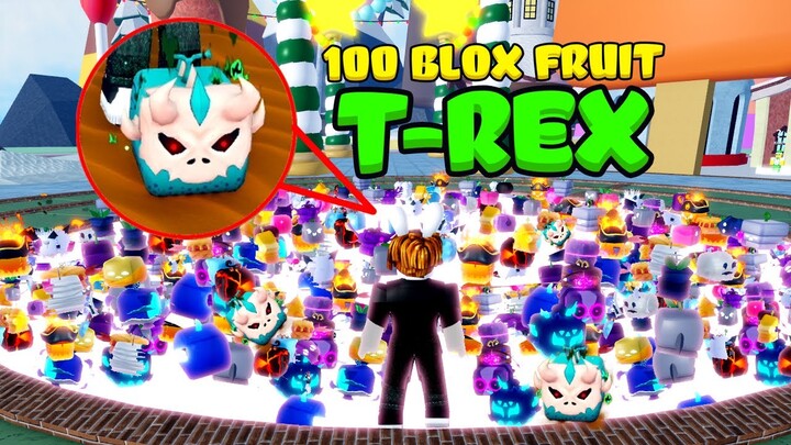 Tôi Random 100 Trái Ác Quỷ T-Rex, Kitsune Trong Blox Fruit Update 21
