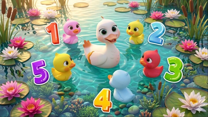 5 Little Ducks 🦆 | Will They Come Back? Counting Song for Toddlers | Kids Education