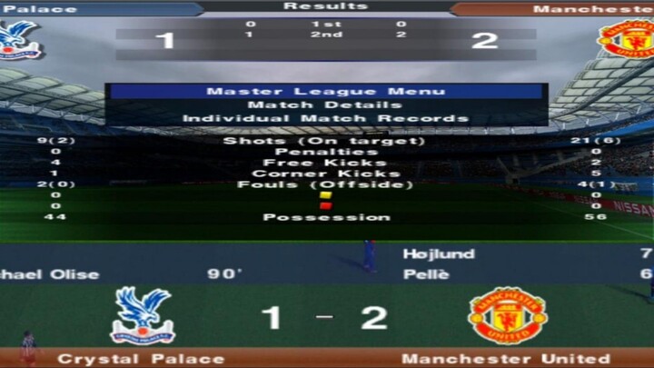 PREMIER LEAGUE™ 2014/2015 |CRYSTAL PALACE vs MANCHESTER UNITED| (DESEMBER~MATCH 18-38)