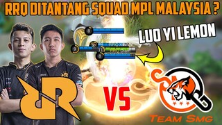 PAR4H SERU BANGET !! RRQ (LEMON,XIN, DKK) DITANTANG SQUAD MPL MALAYSIA (TEAM SG) ??  #rrq