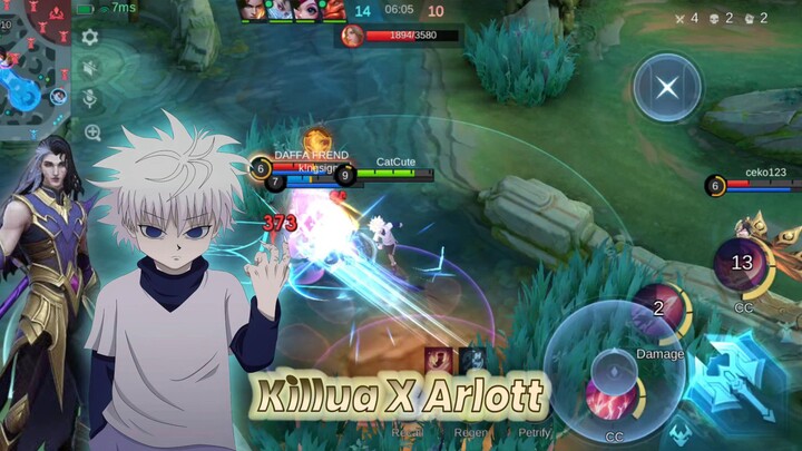 Ketika Arlott Pake Skin Killua, Ternyata Lebih Badass & Sakit 🔥