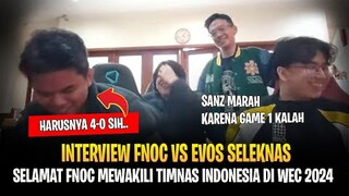 CW: Sanz Marah Karena Game 1 Kalah ! Sanz: Harusnya 4-0 Sih ! Interview FNOC vs EVOS Seleknas WEC