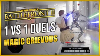 Battlefront 2 Lightsaber Duels CRAZY Grievous Tricks Battlefront 2 Gameplay