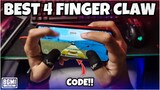 2.0 UPDATE BEST 4 FINGER CLAW CONTROL CODE FOR BGMI AND PUBG MOBILE TIPS ANS TRICKS MEW2