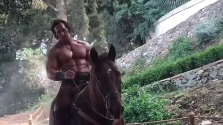 Powerful King Riding a Horse - New Footage