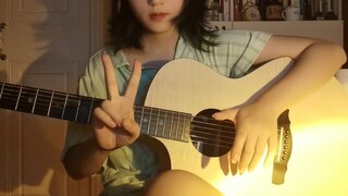 Girls can fingerstyle like this 6? Challenge the strongest girl at station b to remake the version o