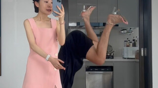 My girlfriend said she bought me a pair of high heels while shopping.