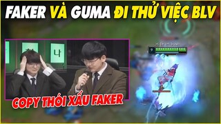 Faker và Gumayusi nắm tay đi làm BLV, Copy luôn thói xấu của Faker - LMHT - LOL - Skin - Montage