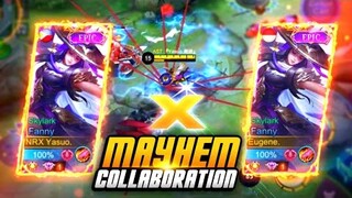 YASUO X EUGENE !! INSANE FANNY MAYHEM COLLABORATION | Mobile Legends
