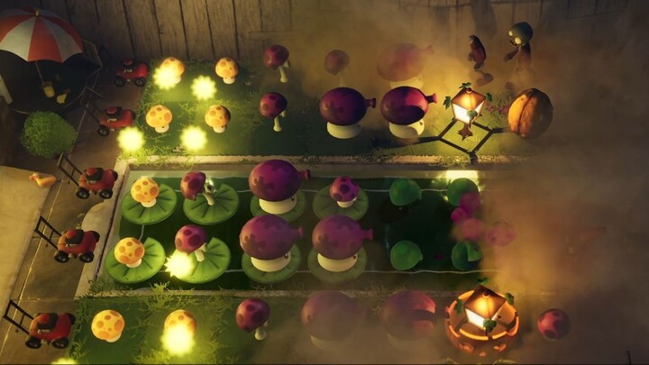 Creator’s closing message for the Chinese-made 3D version of Plants vs. Zombies, plus a lobby showca