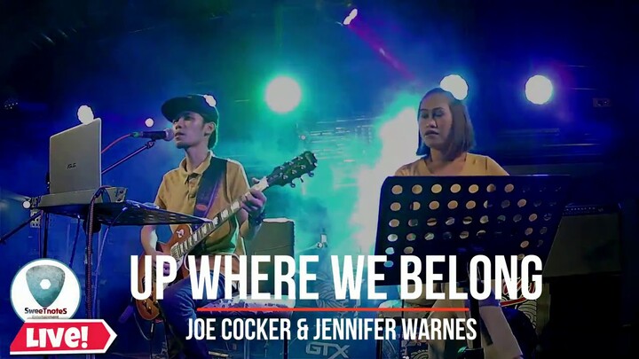 Up where we belong | Joe Cocker & Jannifer warne - Sweetnotes Cover