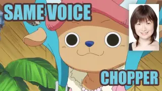 Same Anime Characters Voice Actress With One Piece's Tony Tony Chopper