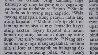 Pang Araw Araw na Talata                Genesis 37:28-30