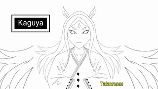 Fanart Sketsa | Kaguya Naruto